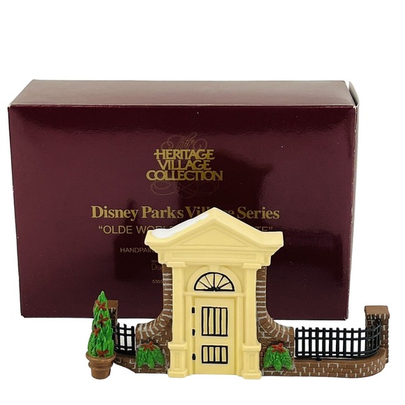 Dept 56 Olde World Antiques Gate‎ Porcelain Figures Disney Parks Village Series - Picture 1 of 8
